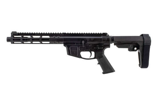 Foxtrot Mike Products 7" Side Charging 9mm AR Pistol features a billet upper and lower receiver
